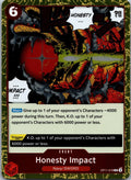 Honesty Impact OP11-018 Rare A Fist of Divine Speed One Piece Near Mint