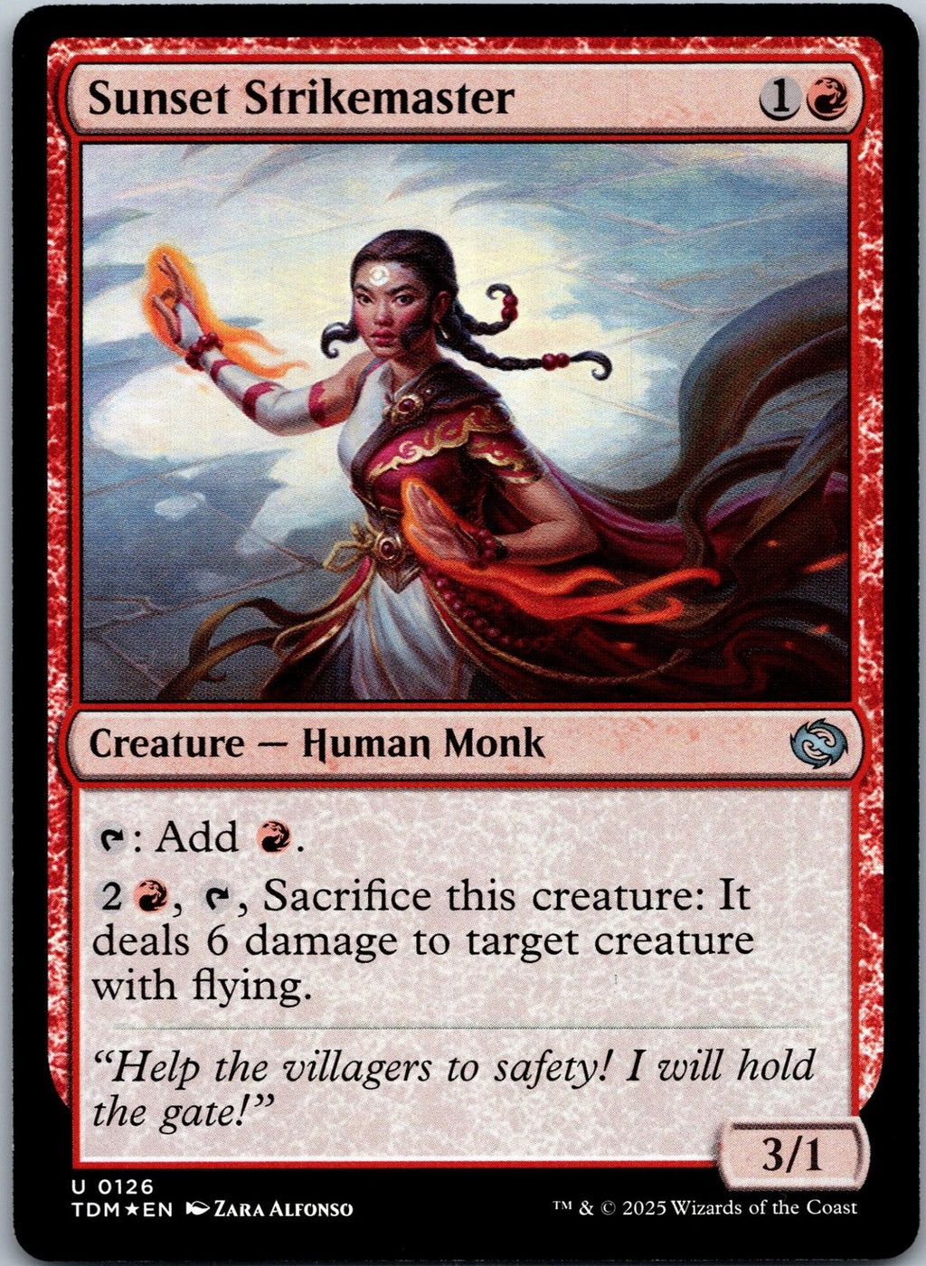 Sunset Strikemaster 126 Uncommon Tarkir: Dragonstorm Magic: The Gathering NM