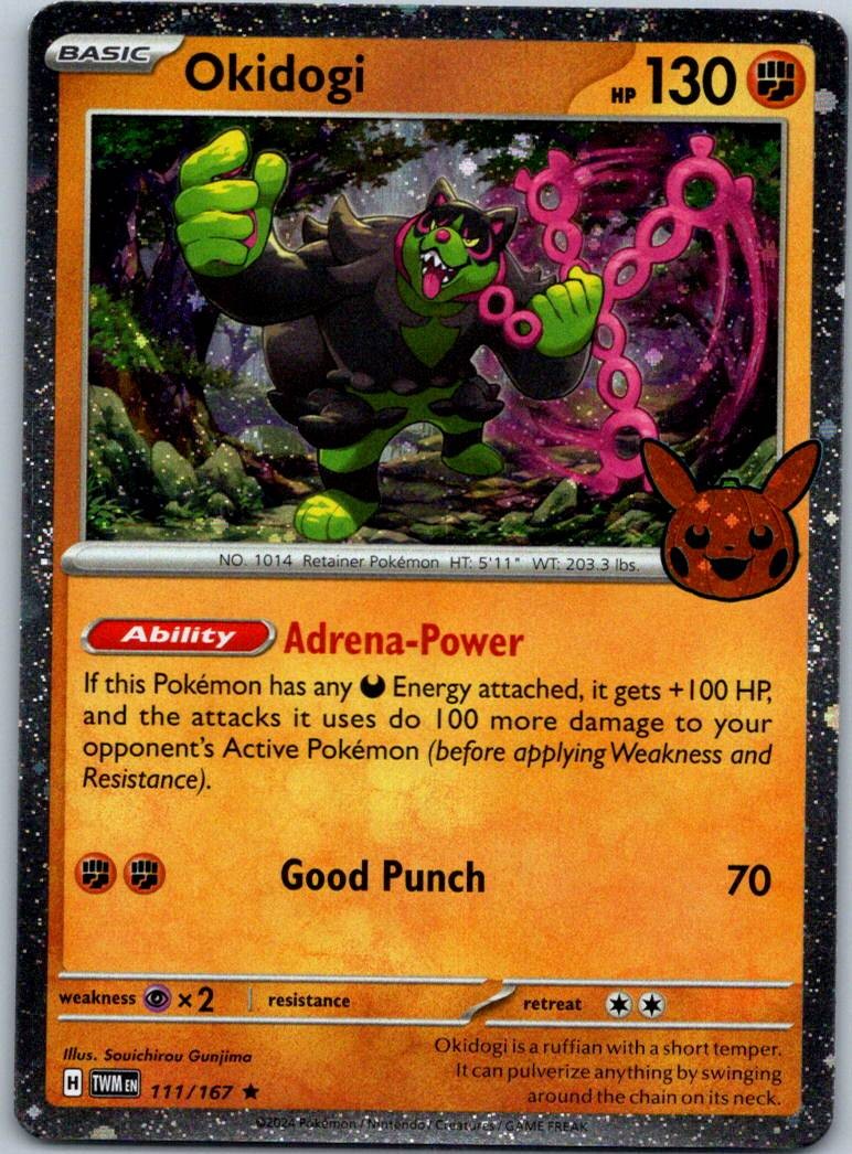 Okidogi 111/167 Rare Twilight Masquerade Pokemon Near Mint