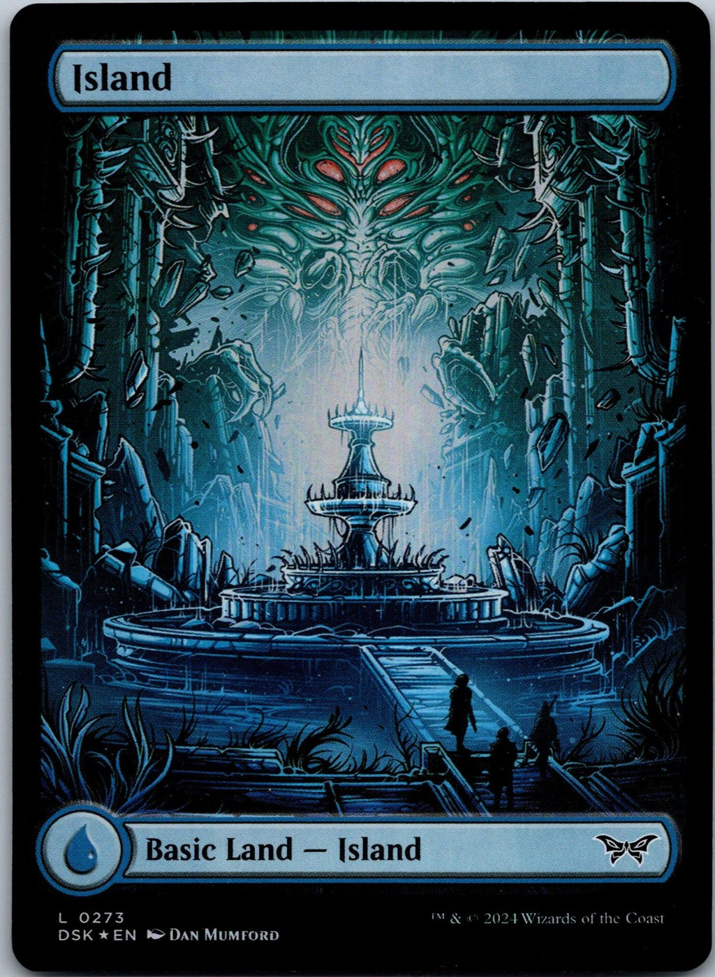 Island (0273) - Full Art 273 Duskmourn: House of Horror Magic: The Gathering NM