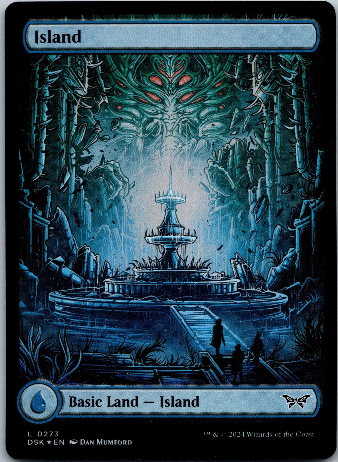 Island (0273) - Full Art 273 Duskmourn: House of Horror Magic: The Gathering NM