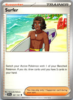 Surfer 187/191 Uncommon Surging Sparks Pokemon Near Mint