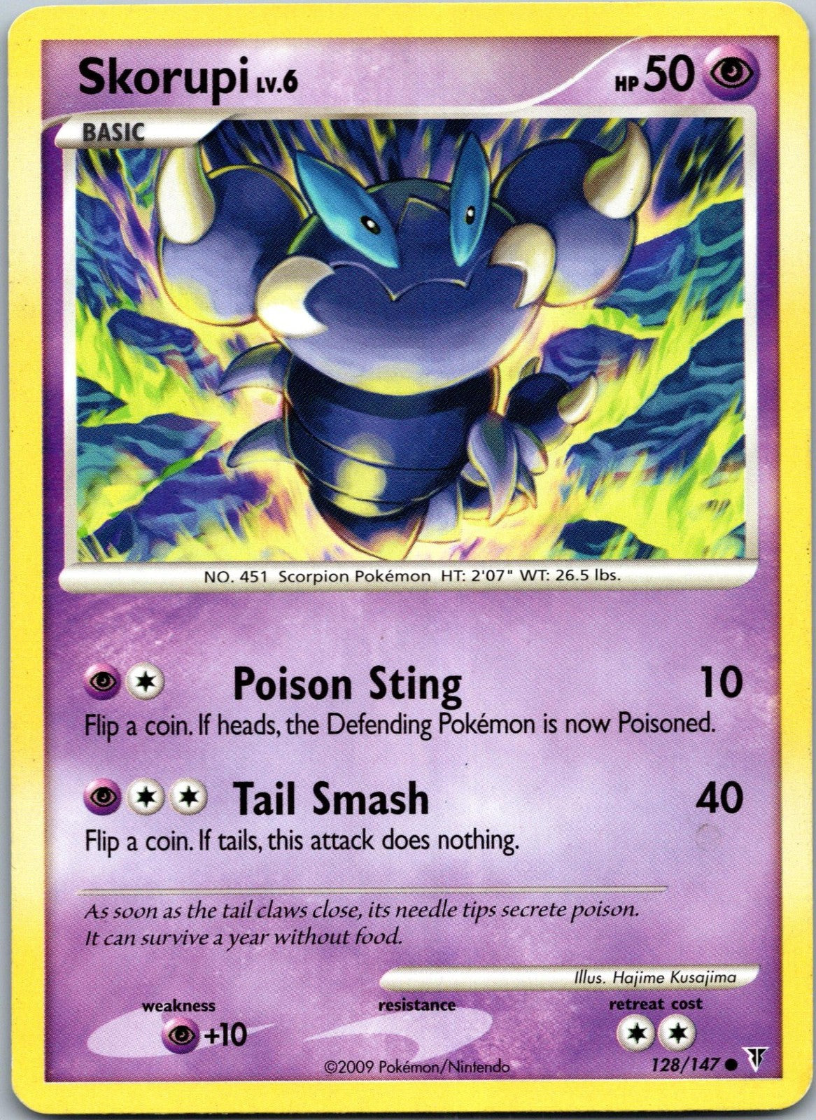 Skorupi 128/147 Common Supreme Victors Pokemon Near Mint