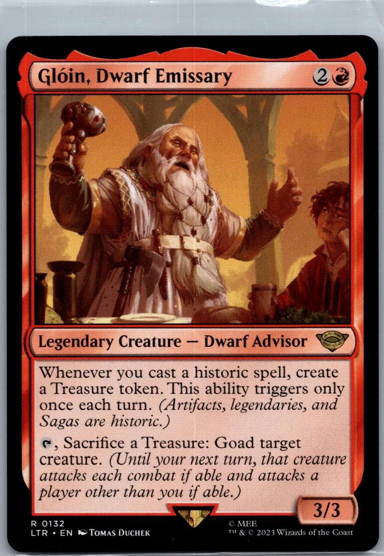 Gloin, Dwarf Emissary  The Lord of the Rings: Magic: The Gathering NM