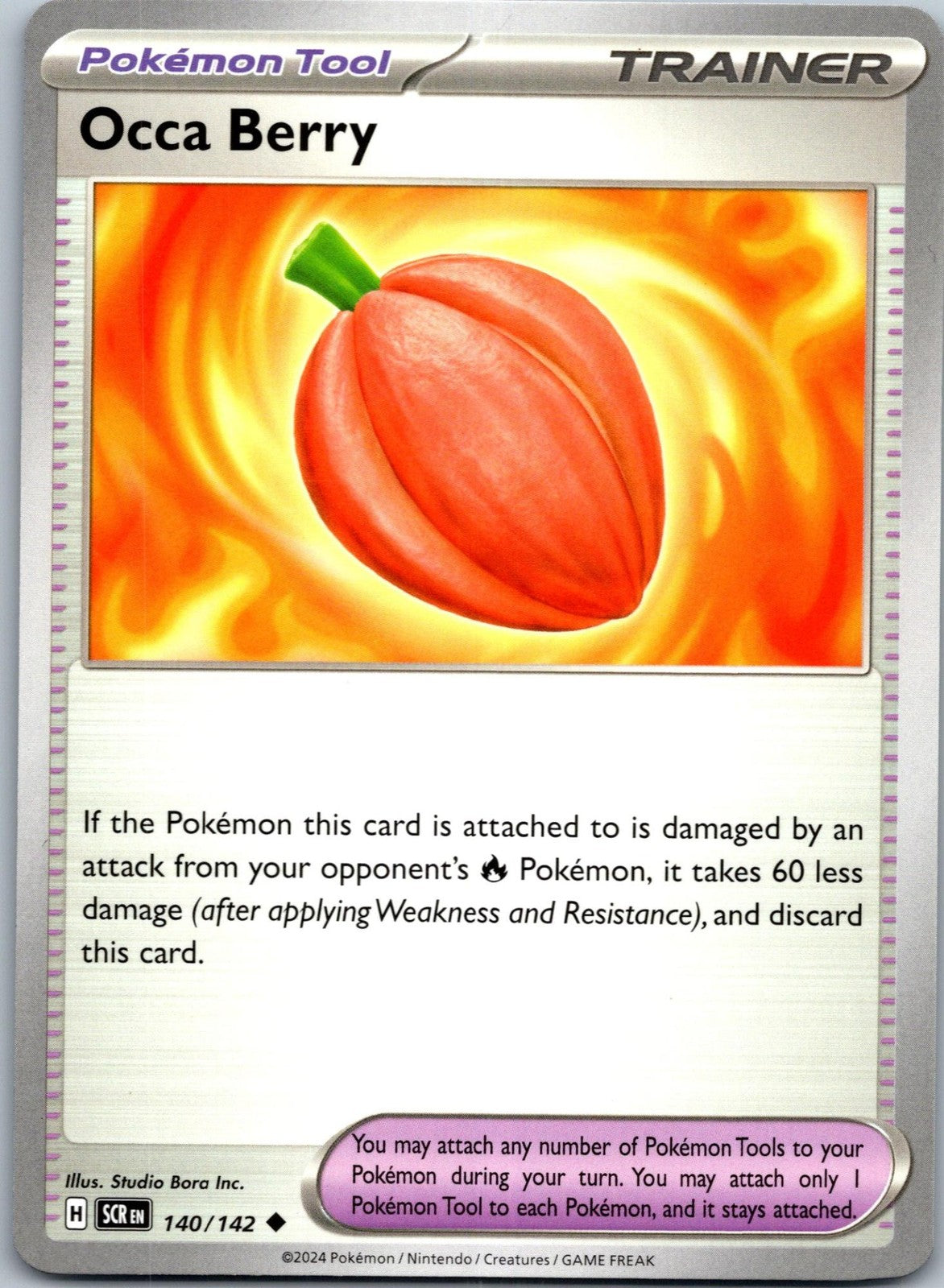 Occa Berry 140/142 Uncommon Stellar Crown Pokemon Near Mint