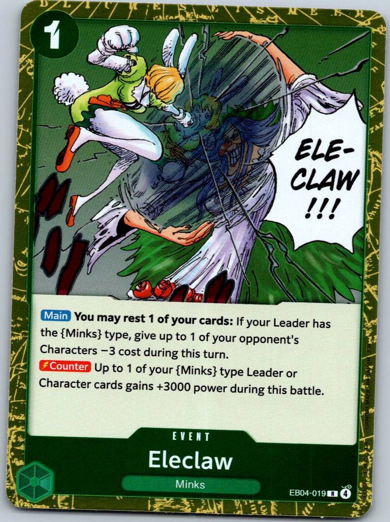 Eleclaw EB04-019 Rare The Azure Sea's Seven One Piece Near Mint