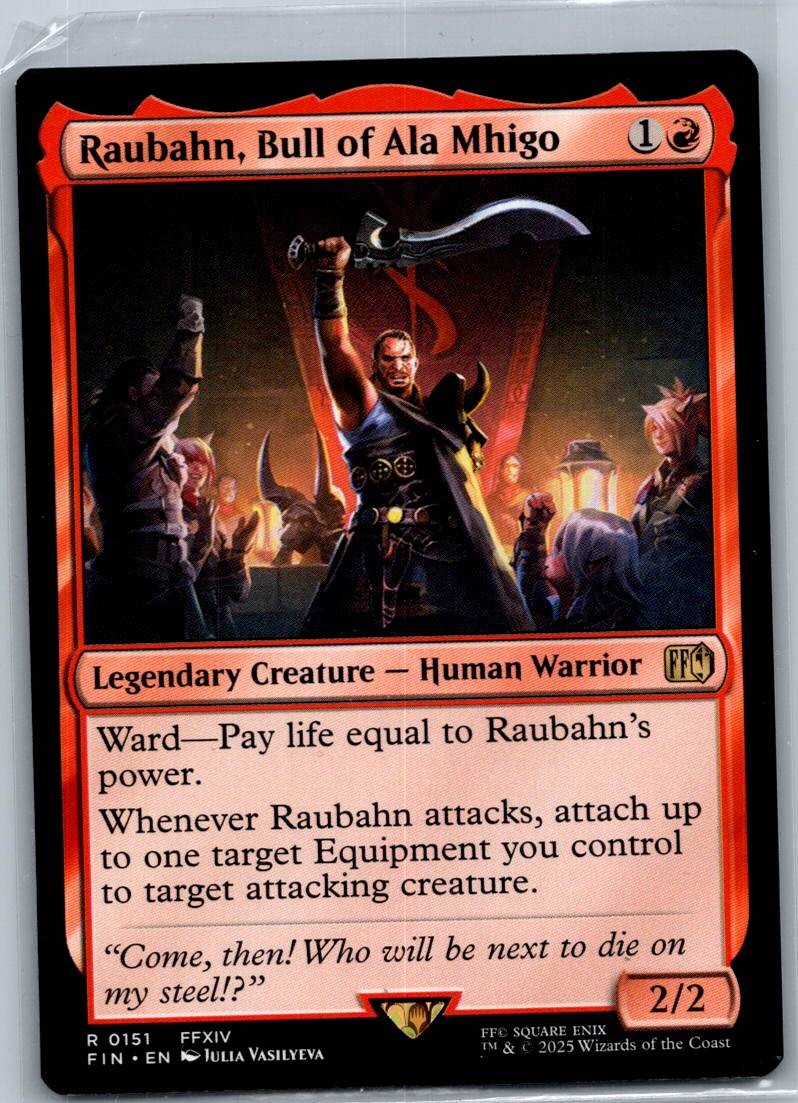 Raubahn, Bull of Ala Mhigo 151 Rare FINAL FANTASY Magic: The Gathering Near Mint