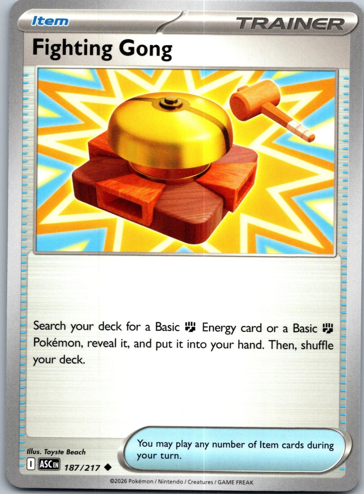 Fighting Gong 187/217 Uncommon ME: Ascended Heroes Pokemon Near Mint
