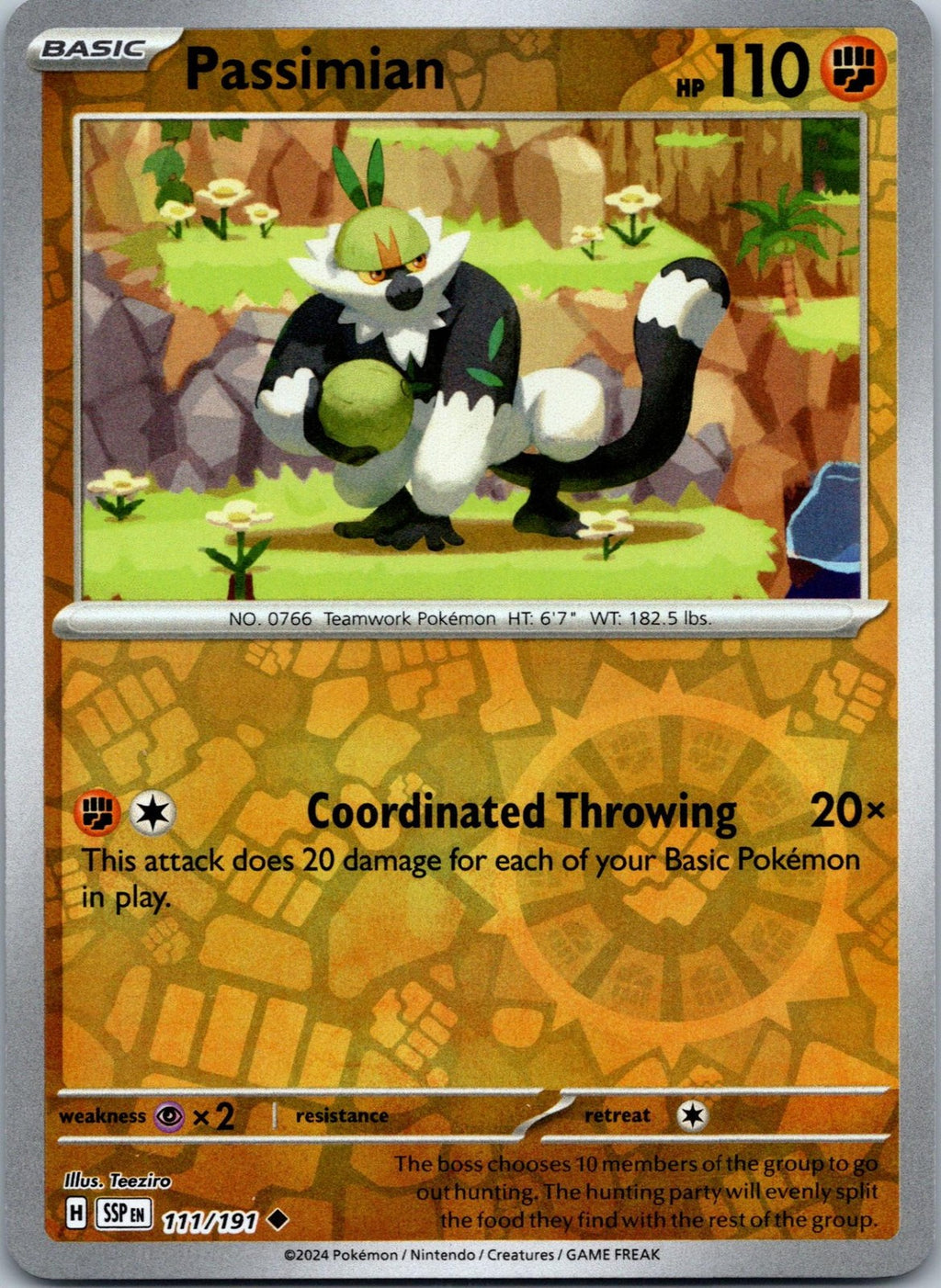 Passimian 111/191 Uncommon Surging Sparks Pokemon Near Mint