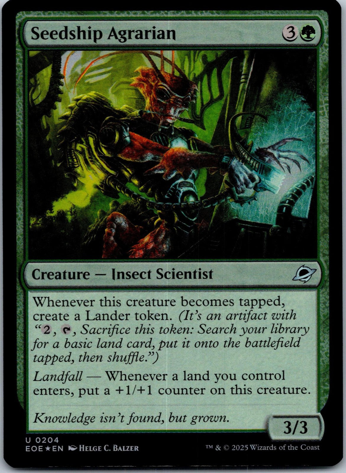 Seedship Agrarian 204 Uncommon Edge of Eternities Magic: The Gathering NM | HOKO