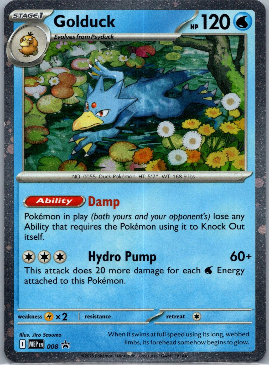 Golduck 008 Holo Promo Mega Evolution Promo Pokemon Near Mint