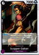 Scopper Gaban OP13-067 Rare Carrying On His Will One Piece Near Mint