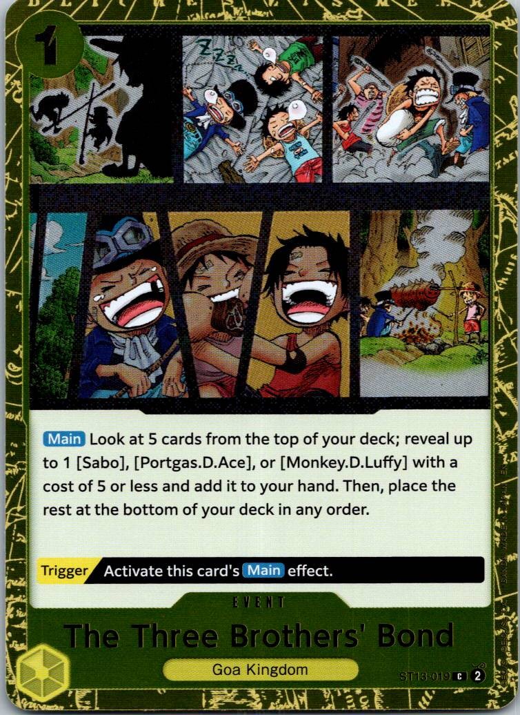 The Three Brothers' Bond ST13-019 Ultra Deck: The Three Brothers One Piece NM