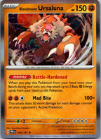Bloodmoon Ursaluna 054/131 Rare Prismatic Evolutions Pokemon Near Mint