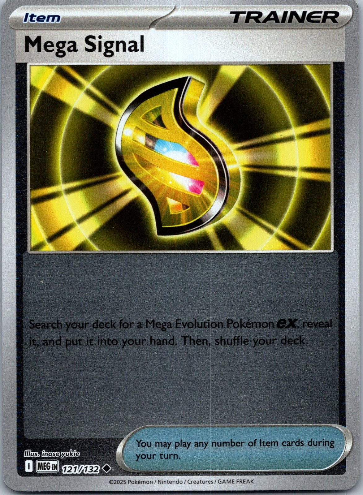 Mega Signal 121/132 Uncommon Mega Evolution Pokemon Near Mint