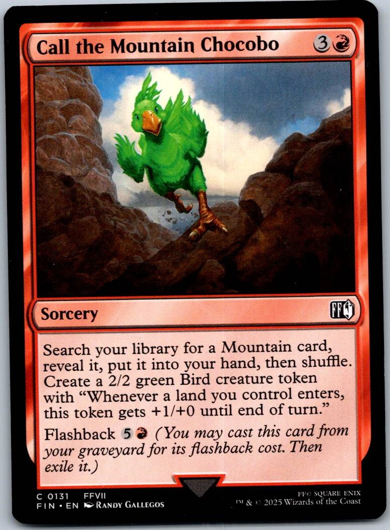 Call the Mountain Chocobo 131 Common FINAL FANTASY Magic: The Gathering NM