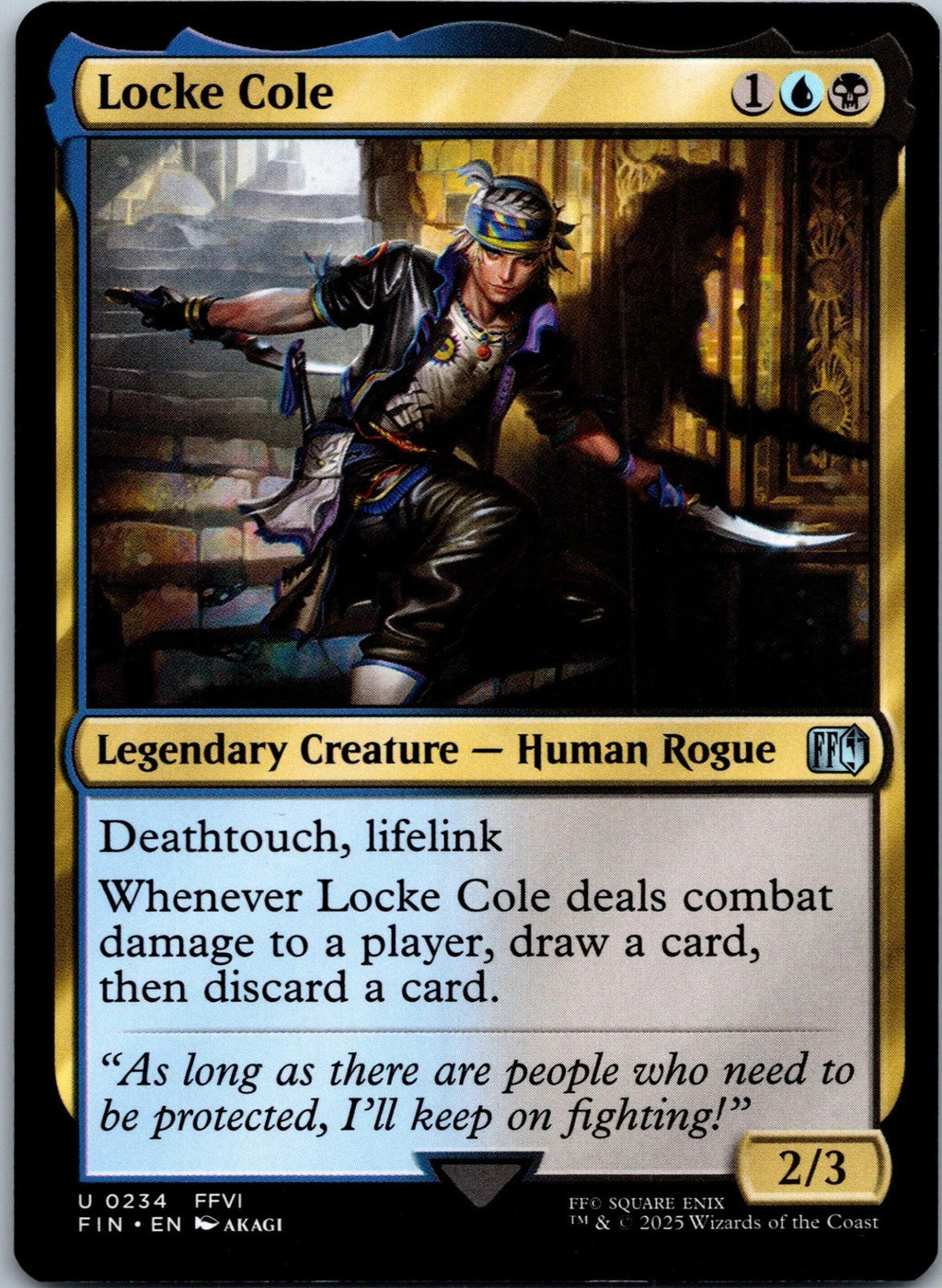 Locke Cole 234 Uncommon Final Fantasy Magic: The Gathering Near Mint | HOKO