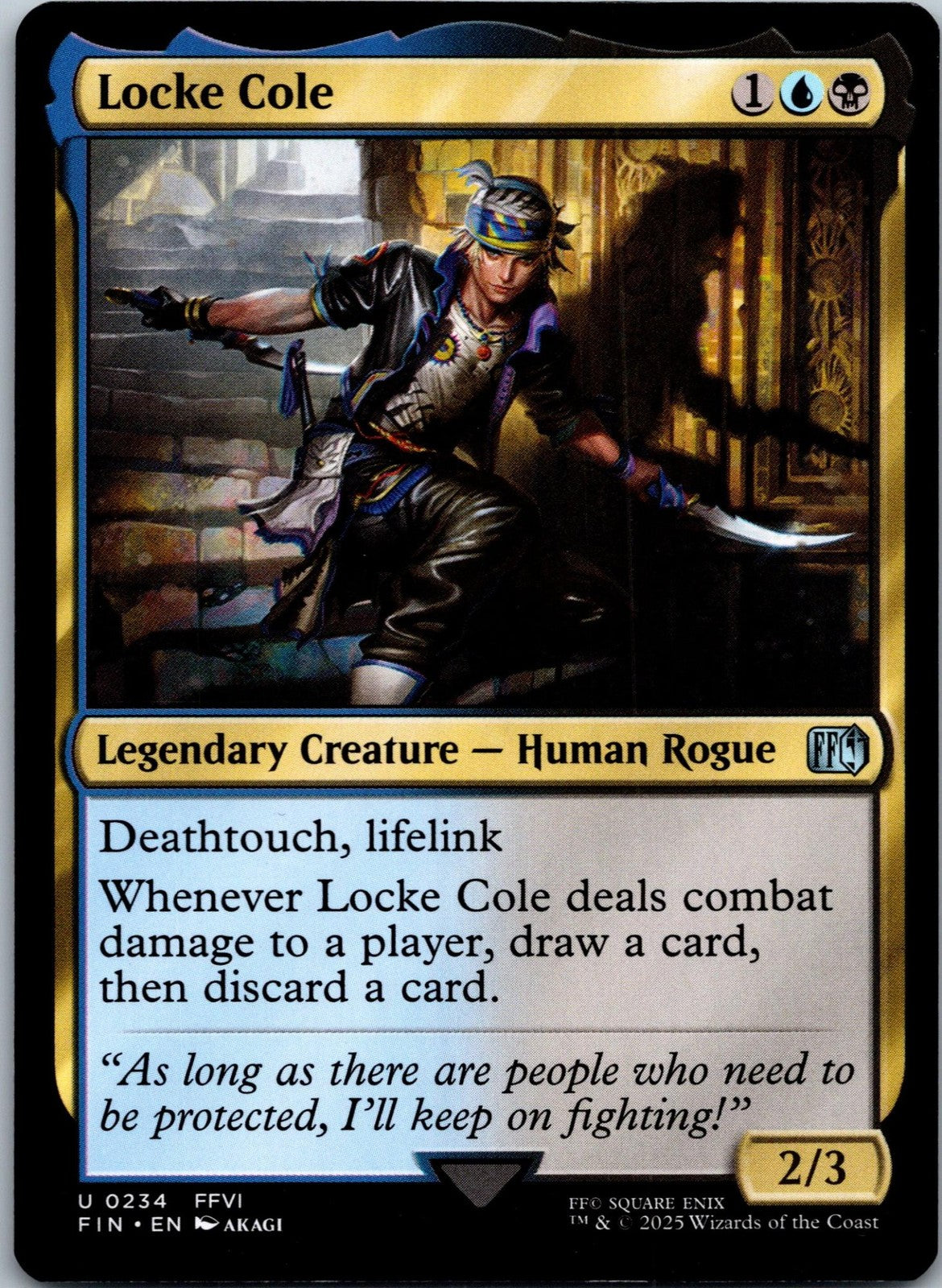 Locke Cole 234 Uncommon Final Fantasy Magic: The Gathering Near Mint | HOKO