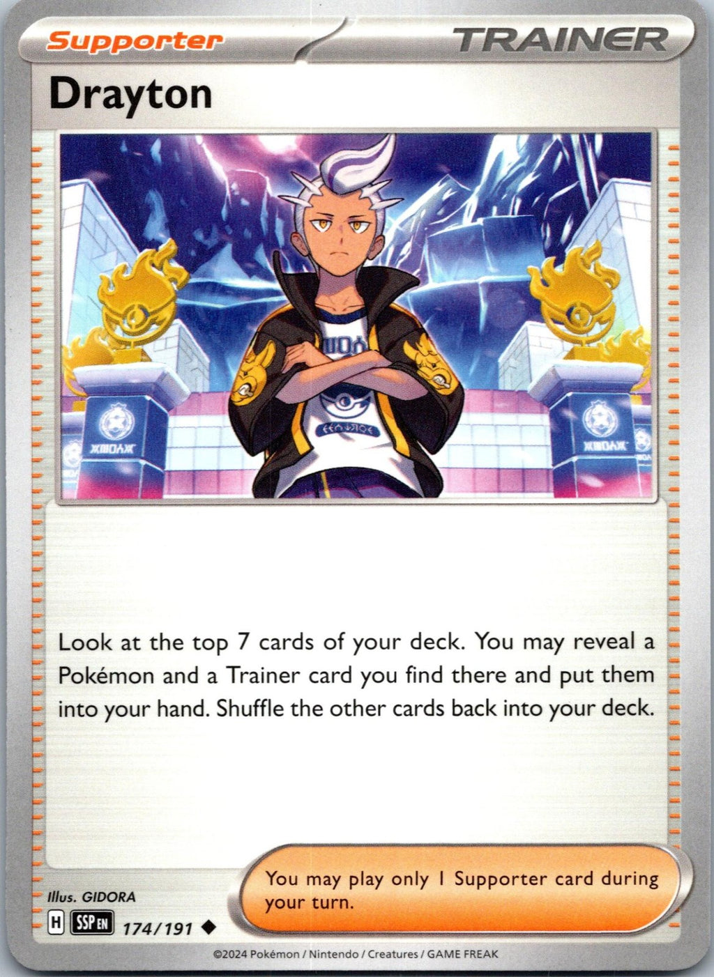 Drayton 174/191 Uncommon Surging Sparks Pokemon Near Mint