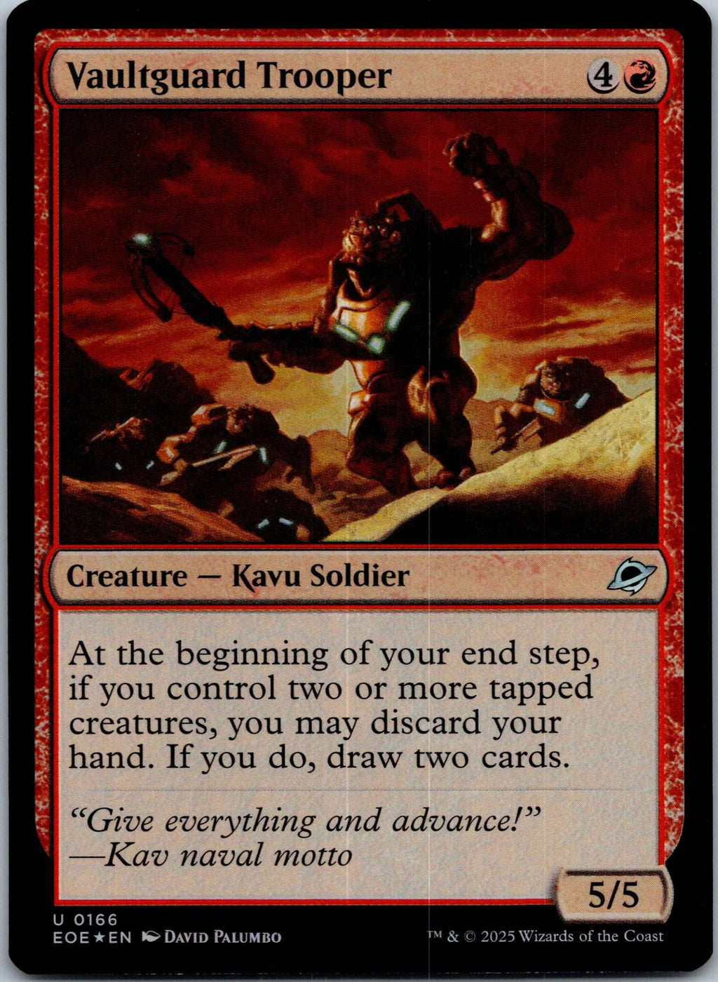 Vaultguard Trooper 166 Uncommon Edge of Eternities Magic: The Gathering NM