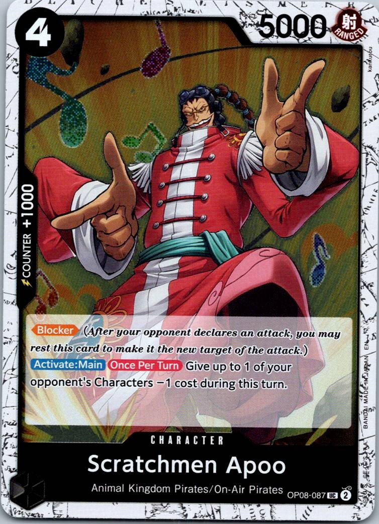 Scratchmen Apoo - OP08-087 Premium Booster -The Best- Vol. 2 One Piece NM