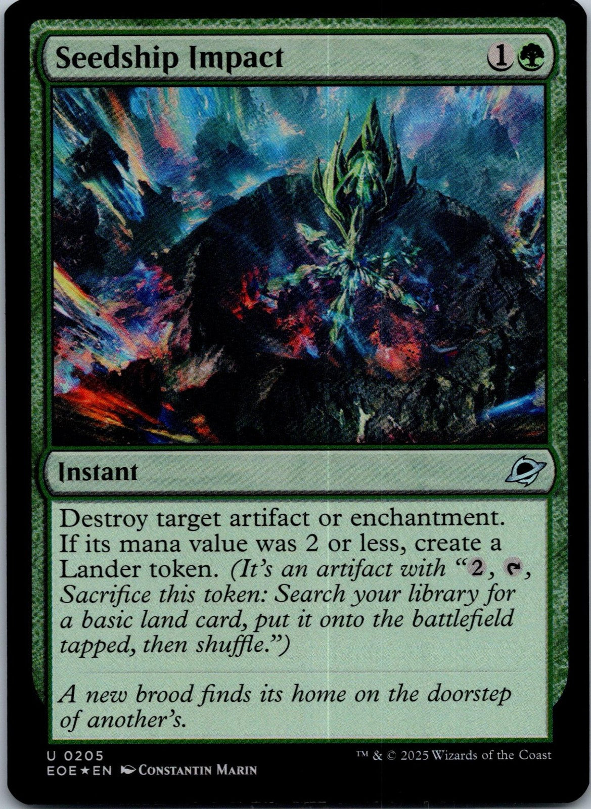 Seedship Impact 205 Uncommon Edge of Eternities Magic: The Gathering NM | HOKO