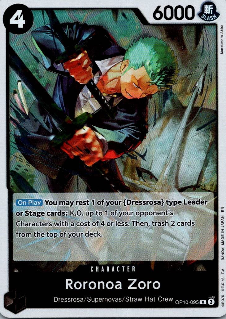 Roronoa Zoro - OP10-095 Premium Booster -The Best- Vol. 2 One Piece NM