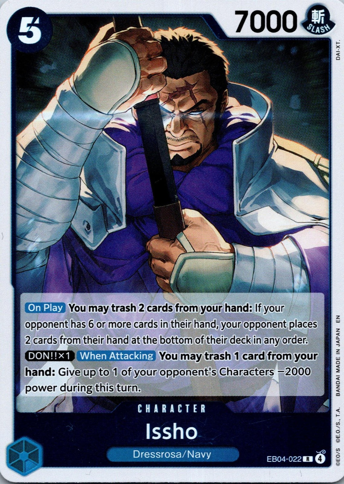 Issho EB04-022 Rare The Azure Sea's Seven One Piece Near Mint