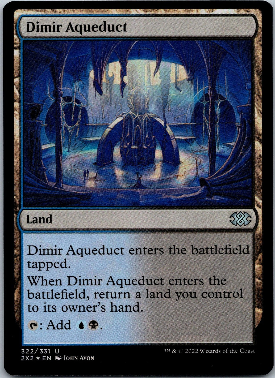 Dimir Aqueduct 322 Uncommon Double Masters 2022 Magic: The Gathering NM | HOKO