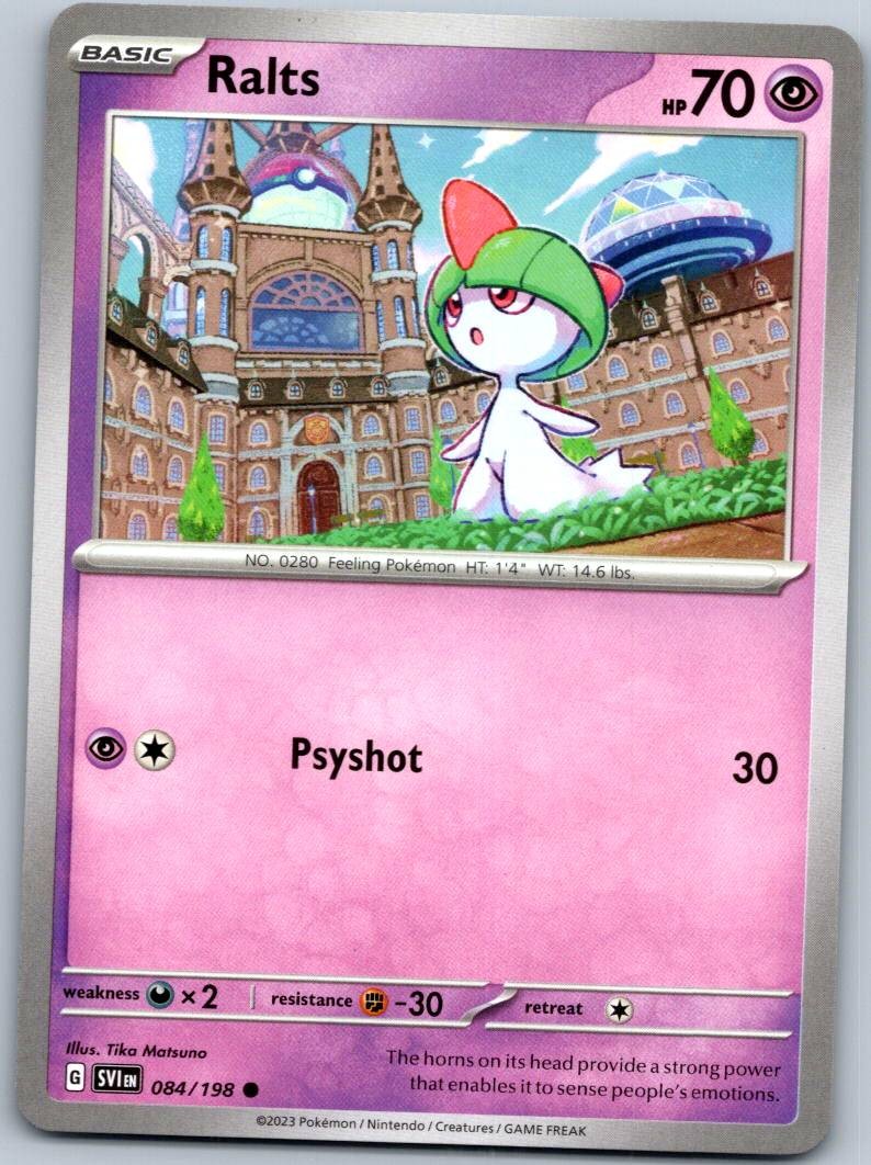 Ralts 084/198 Reverse Scarlet & Violet Pokemon Near Mint