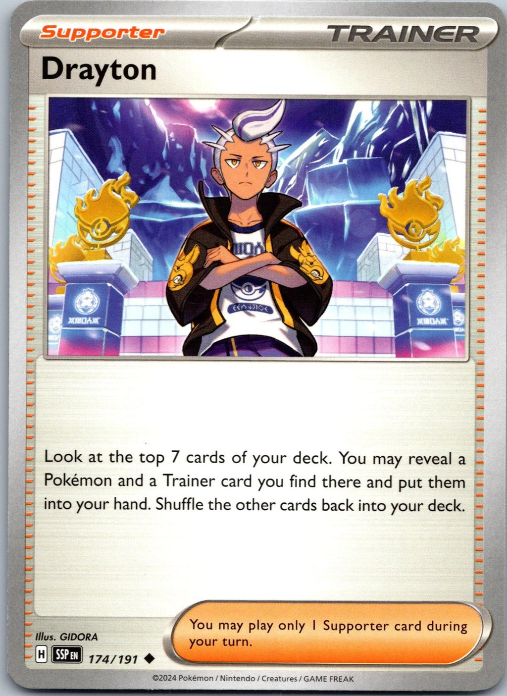 Drayton 174/191 Uncommon Surging Sparks Pokemon Near Mint