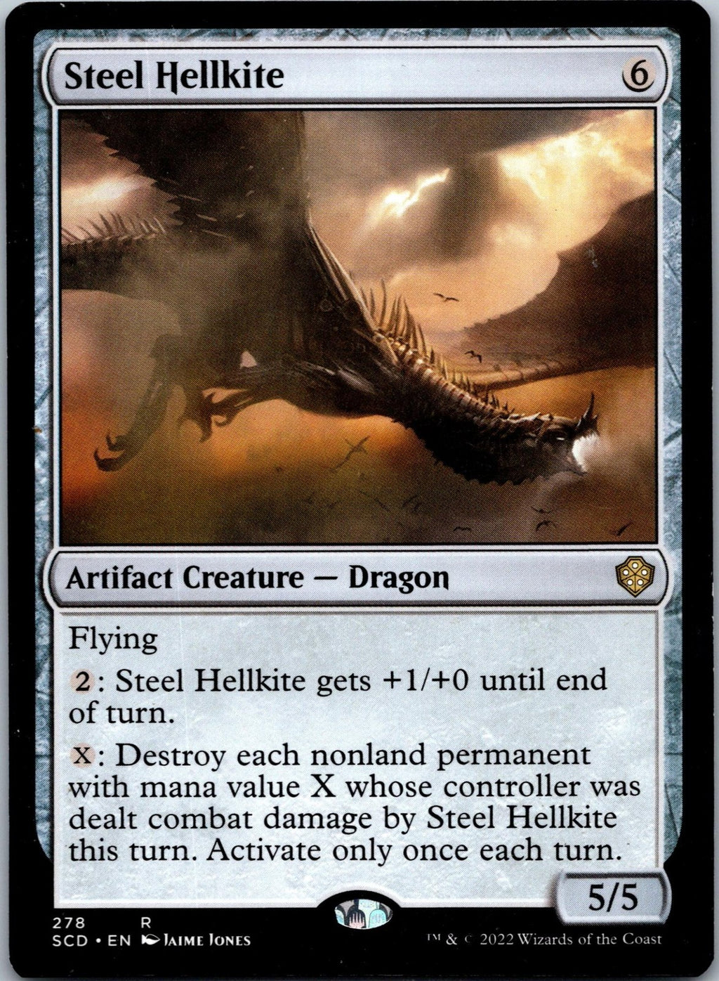 Steel Hellkite 278 Rare Starter Commander Decks Magic: The Gathering Near Mint