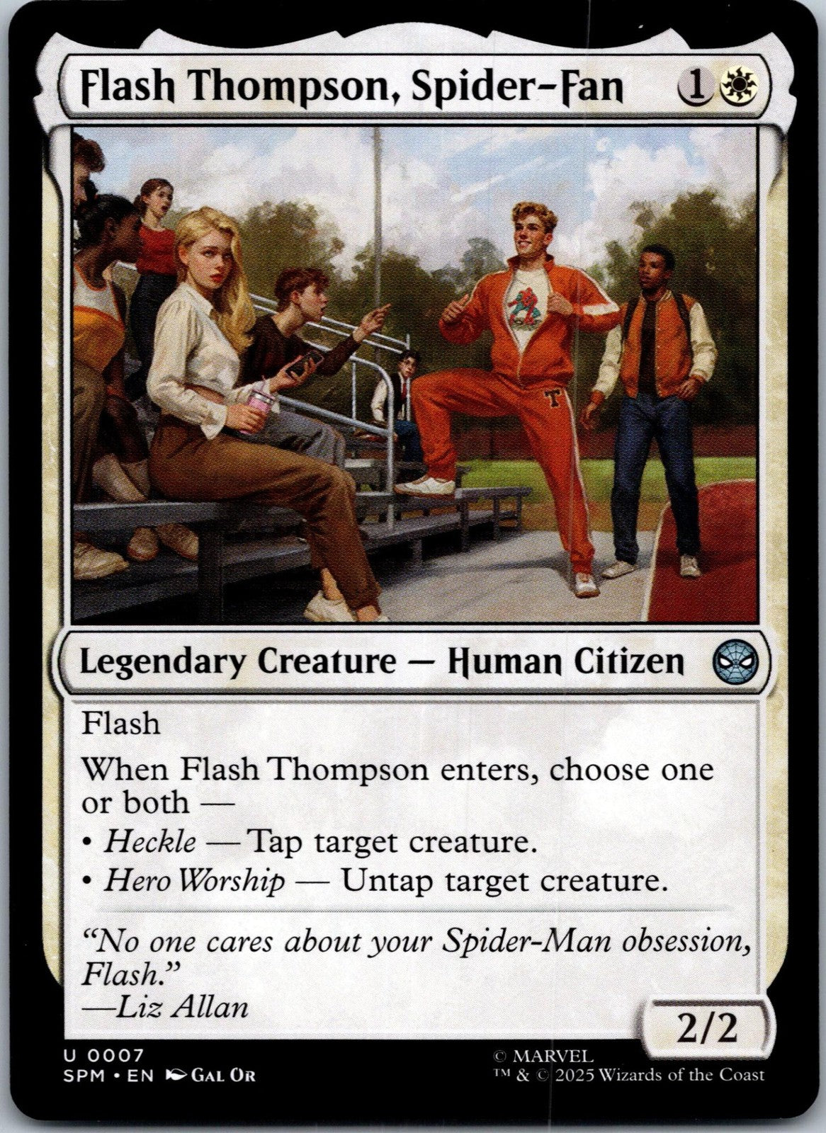 Flash Thompson, Spider-Fan 7 Marvel's Spider-Man Magic: The Gathering NM