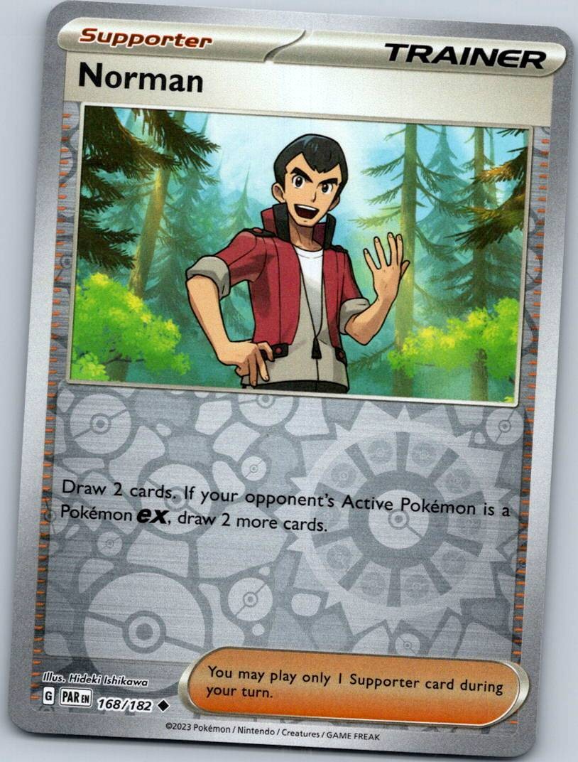 Norman 168/182 Reverse Paradox Rift Pokemon Near Mint