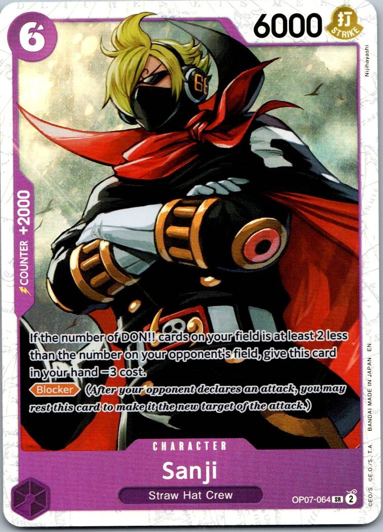Sanji OP07-064 Super Rare 500 Years in the Future One Piece Near Mint