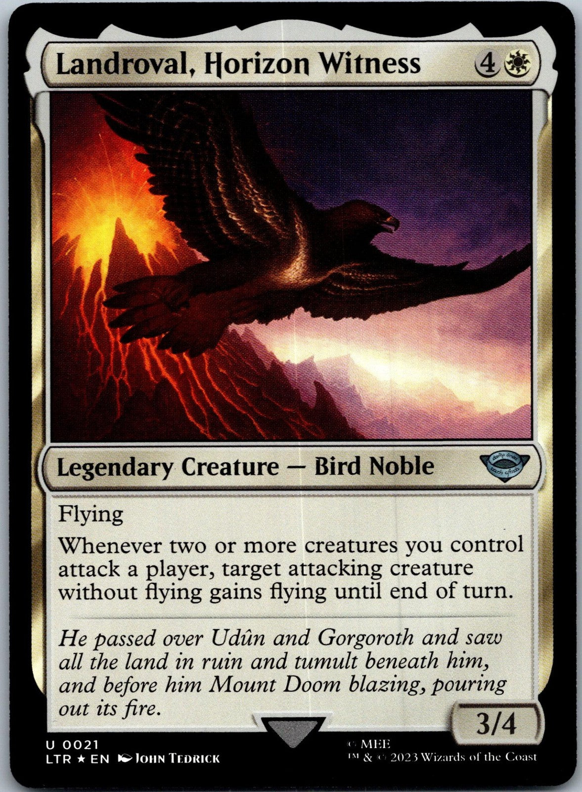 Landroval, Horizon Witness The Lord of the Rings: Magic: The Gathering NM