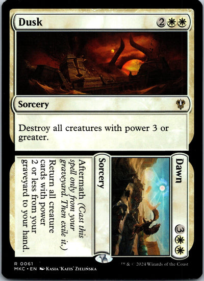 Dusk // Dawn 65 Rare Commander: Aetherdrift Magic: The Gathering Near Mint