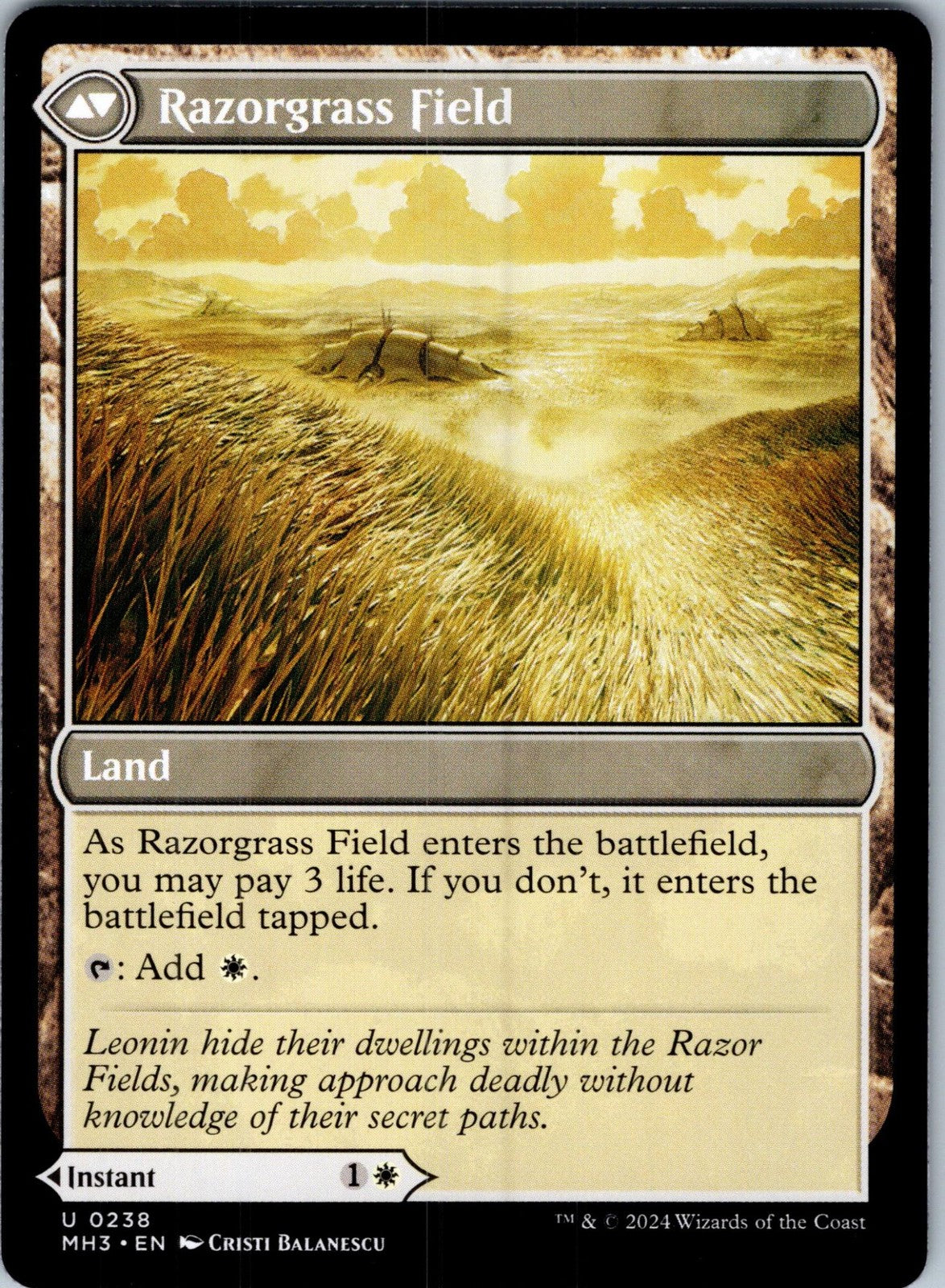 Razorgrass Ambush 238 Uncommon Modern Horizons 3 Magic: The Gathering NM | HOKO