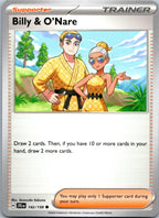 Billy & O'Nare 142/159 Common Journey Together Pokemon Near Mint