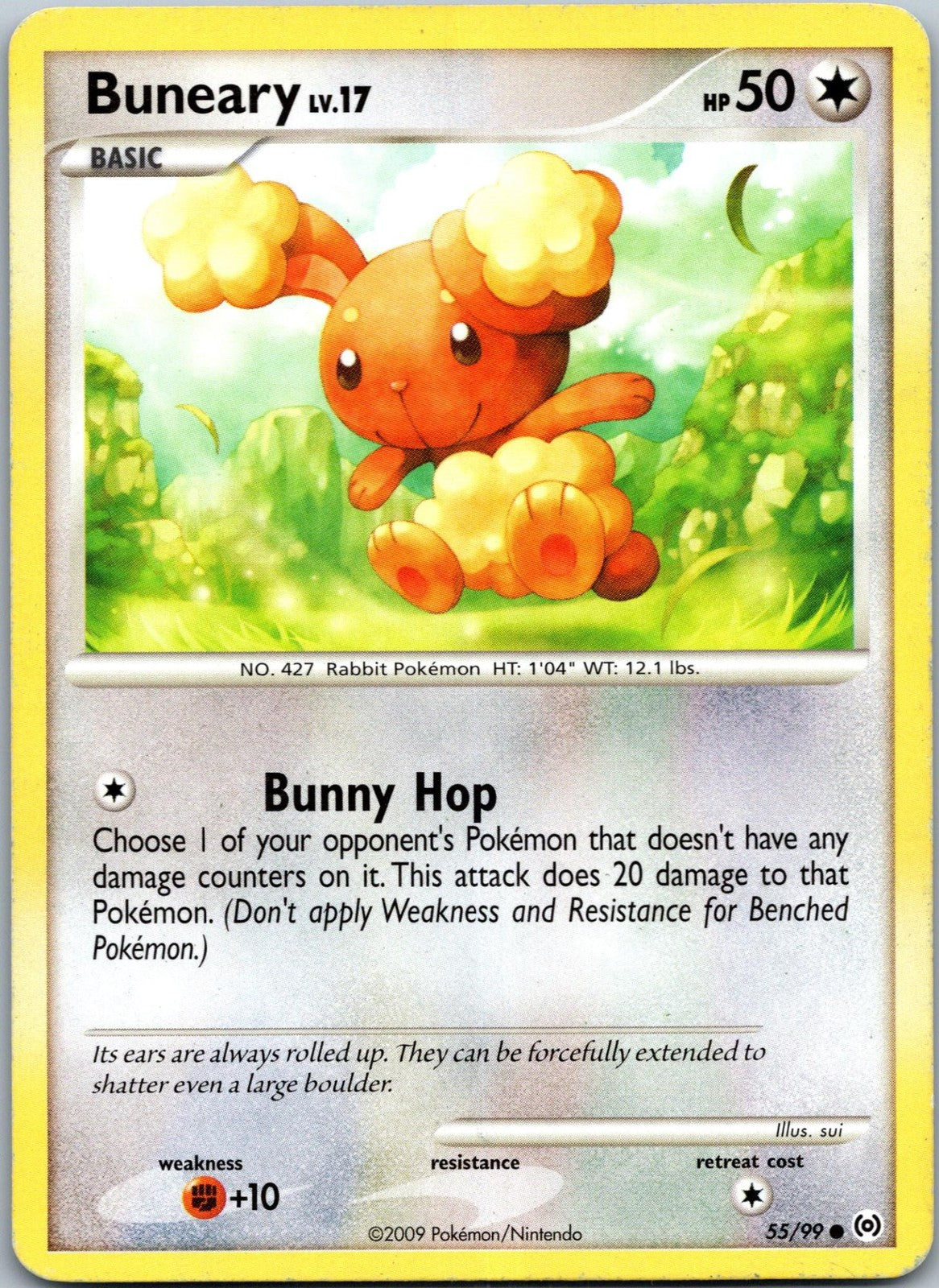 Buneary 55/99 Common Arceus Pokemon Near Mint