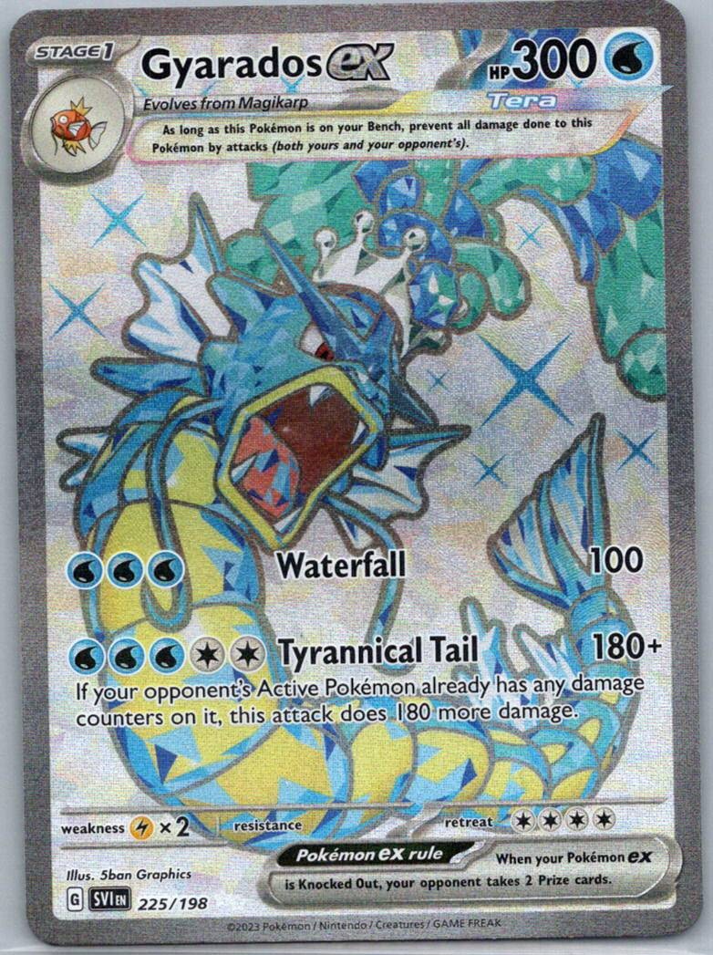 Gyarados ex 225/198 Ultra Rare Scarlet & Violet Pokemon Near Mint