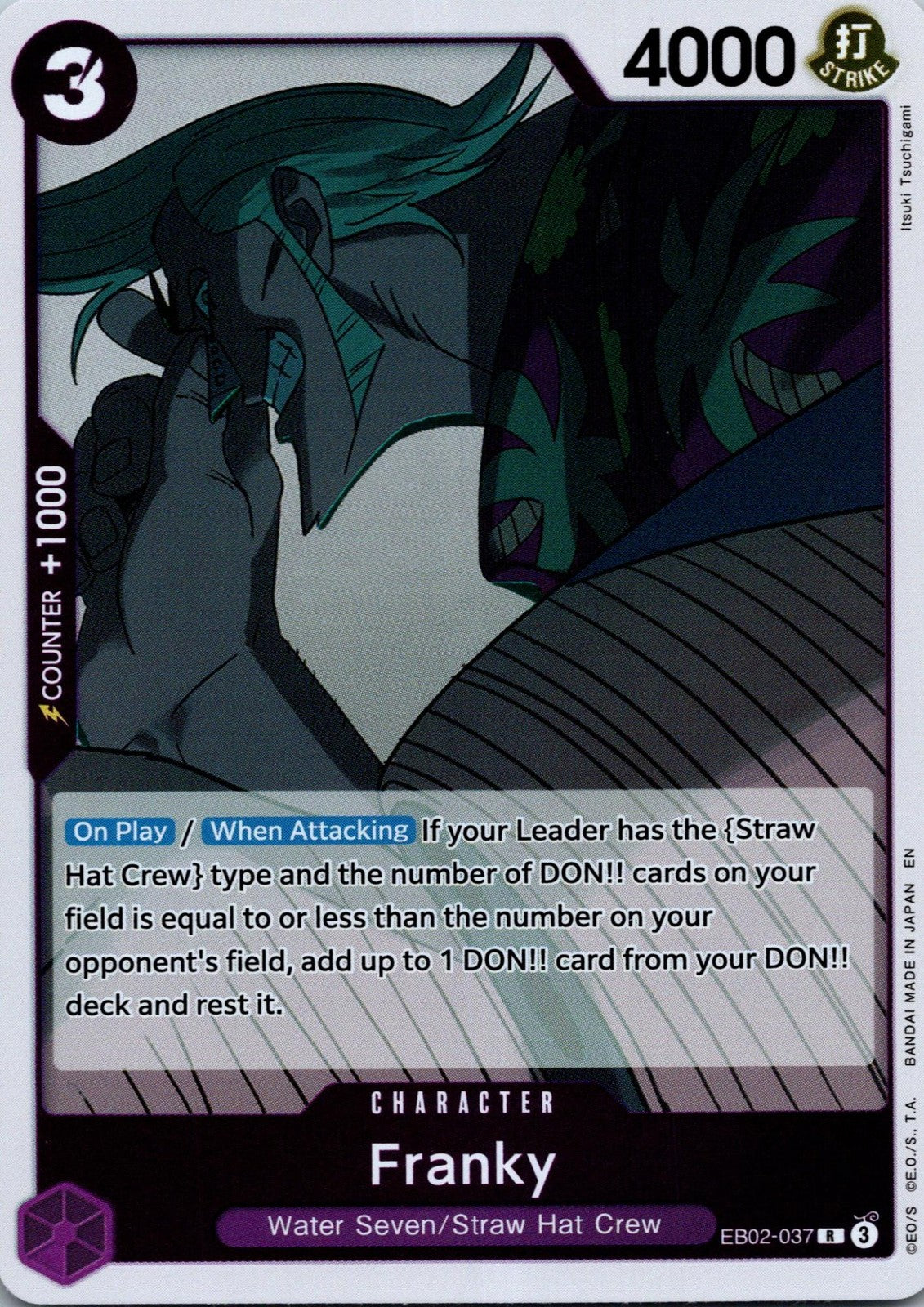 Franky EB02-037 Rare Extra Booster: Anime 25th Collection One Piece Near Mint