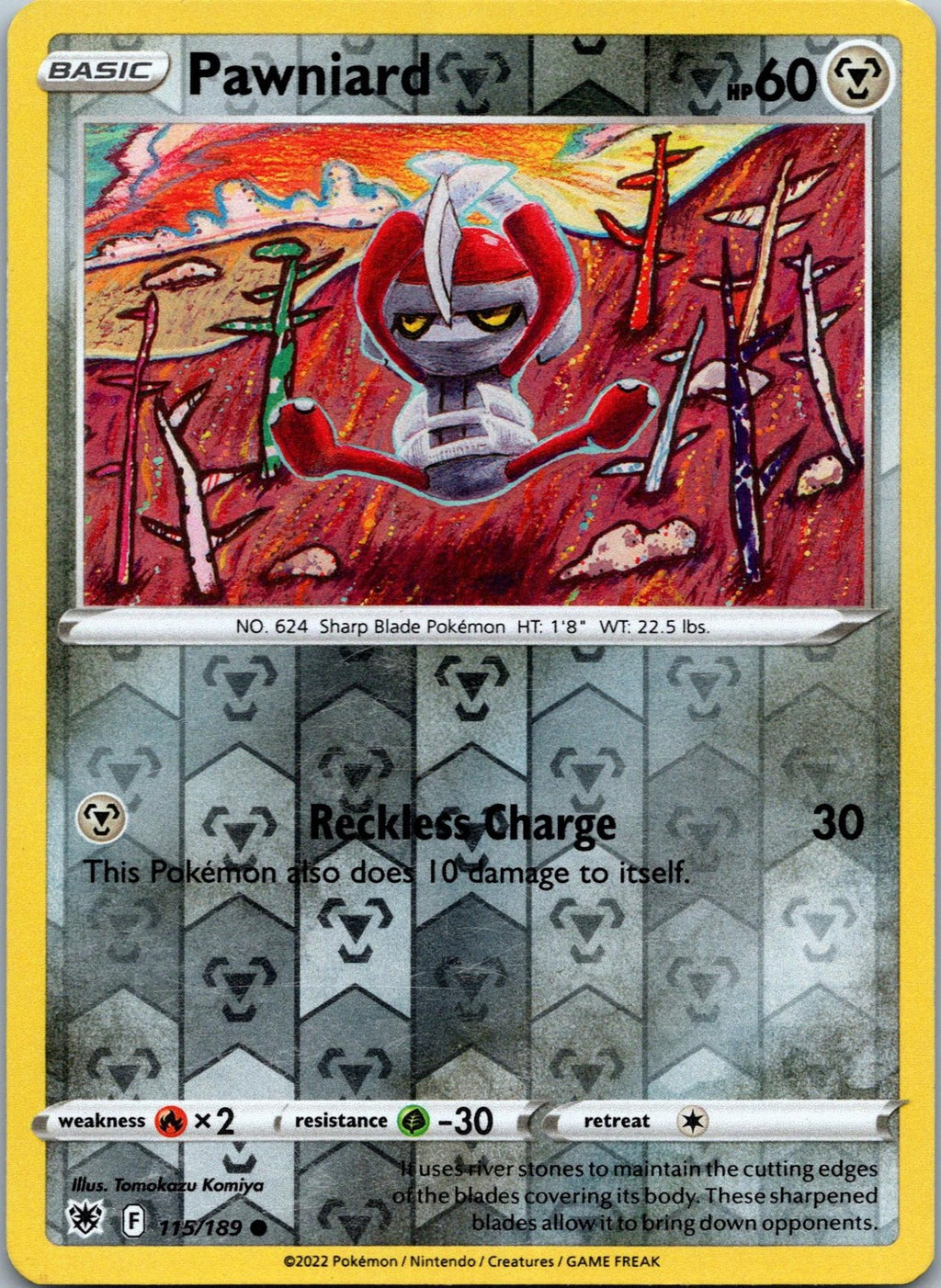 Pawniard 115/189 Common Astral Radiance Pokemon Near Mint