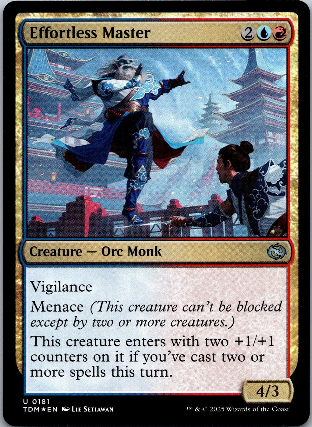 Effortless Master 181 Uncommon Tarkir: Dragonstorm Magic: The Gathering NM