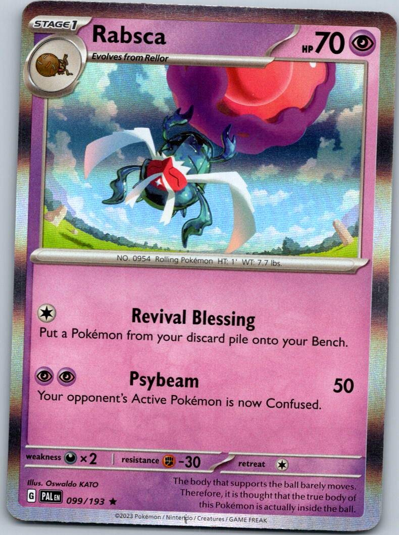 Rabsca 099/193 Rare Paldea Evolved Pokemon Near Mint