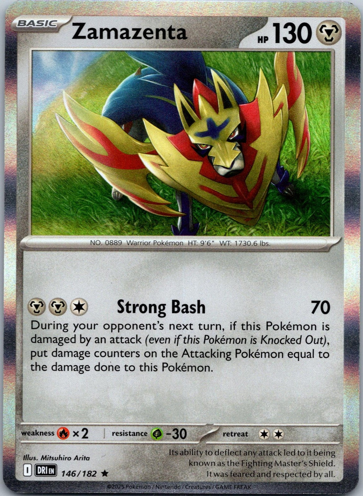 Zamazenta 146/182 Rare Destined Rivals Pokemon Near Mint