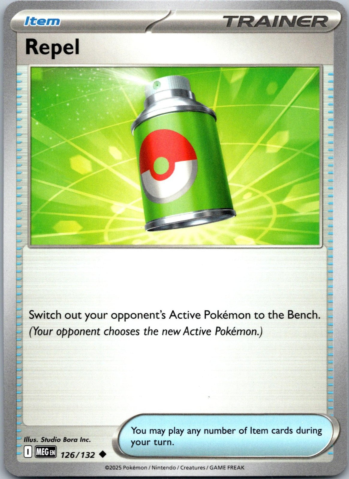 Repel 126/132 Uncommon Mega Evolution Pokemon Near Mint