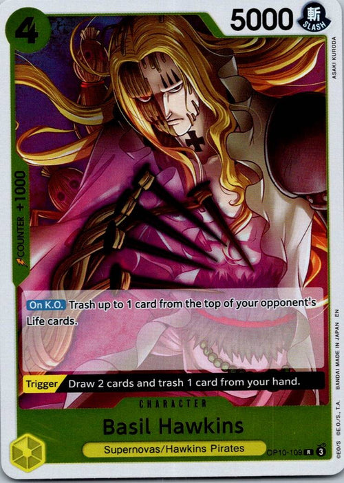 Basil Hawkins OP10-109 One Piece Promotion Cards One Piece NM