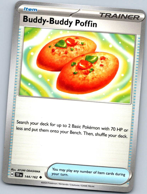 Buddy-Buddy Poffin 144/162 Uncommon Temporal Forces Pokemon Near Mint