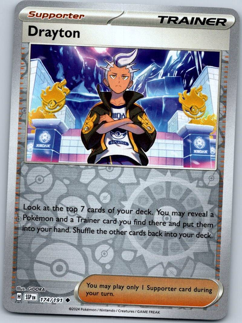 Drayton 174/191 Reverse Surging Sparks Pokemon Near Mint